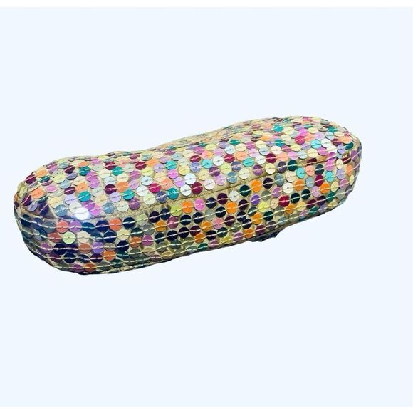 Sequin Multicolored Clutch - Picture 4 of 5